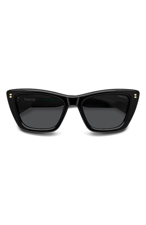 54mm Polarized Cat Eye Sunglasses