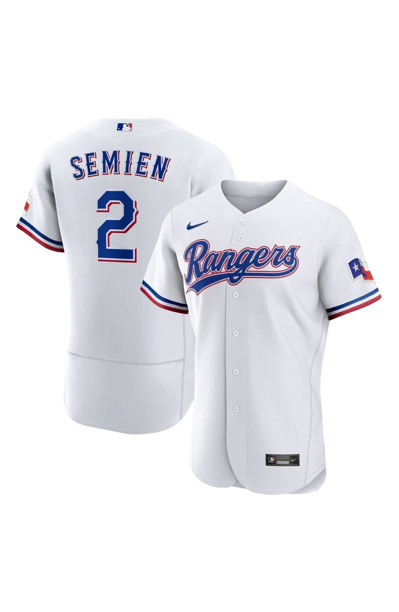 Nike Men's Nike Marcus Semien White Texas Rangers Home Authentic Player Jersey, Main, color, 