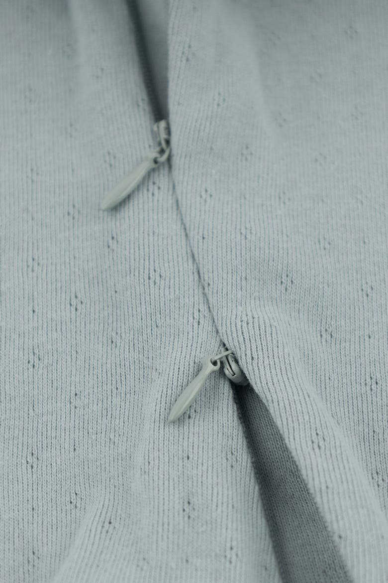 Twinkle Pointelle Footie, Alternate, color, Sky Blue