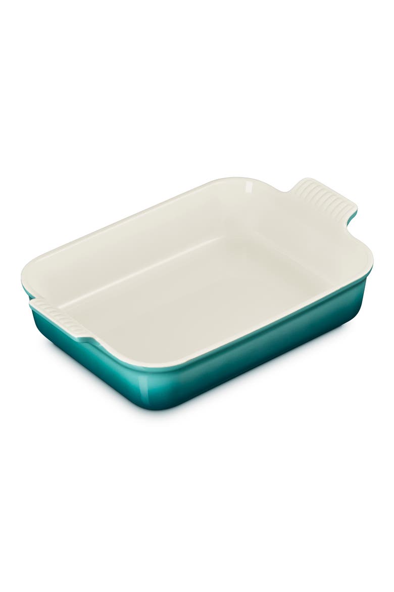 Heritage 4-Quart Rectangular Stoneware Dish, Alternate, color, RIVIERA