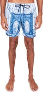 Brooklyn Brigade Slim Fit Brooklyn Bridge Swim Trunks