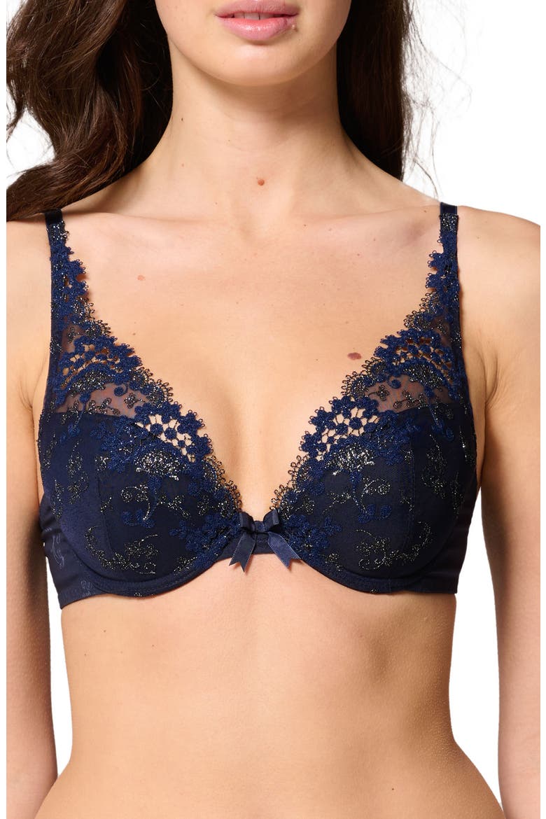 'Wish' Triangle Contour Bra, Main, color, SAPHIRE