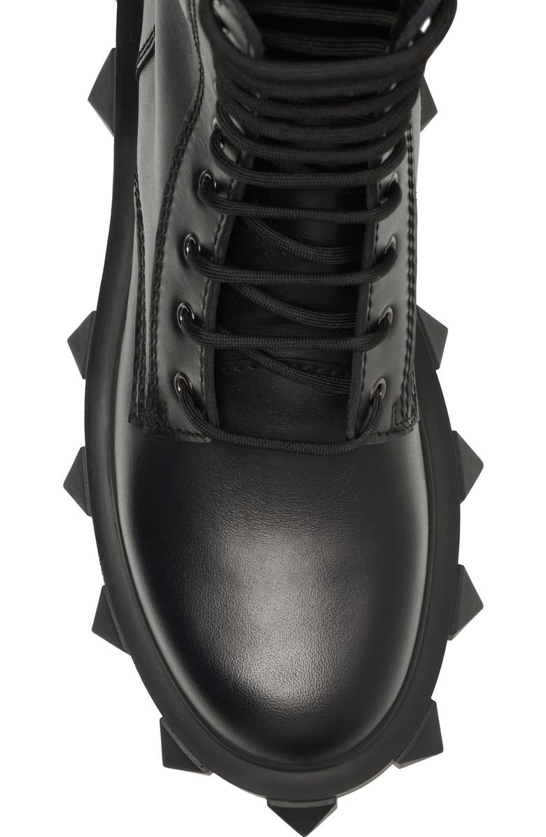 Valentino Garavani Trackstud Combat Boot, Alternate, color,