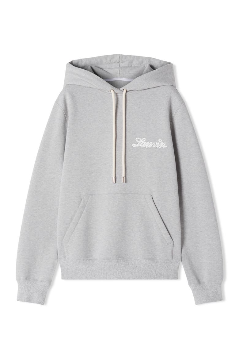 Grey Lanvin Ribbon Hoodie, Alternate, color, Heather Grey
