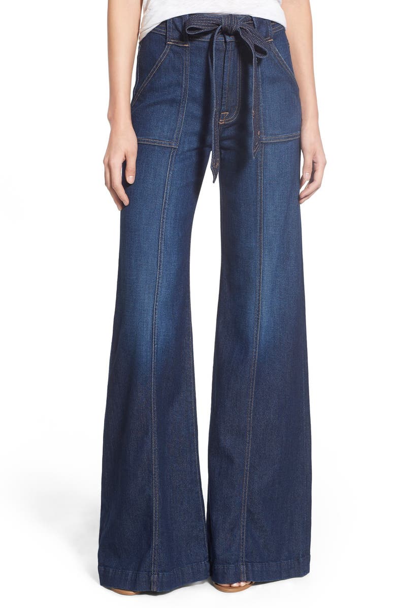 7 For All Mankind <sup>®</sup> High Rise Palazzo Jeans, Main, color,