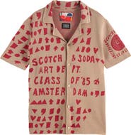 Scotch & Soda Jacquard Knit Camp Shirt