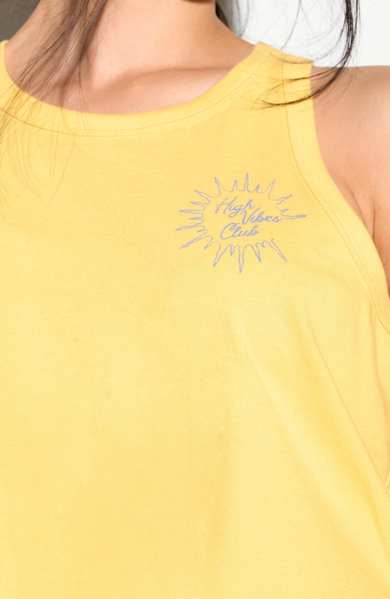 Spiritual Gangster High Vibe Jones Racerback Cotton Graphic Tank, Alternate, color, 