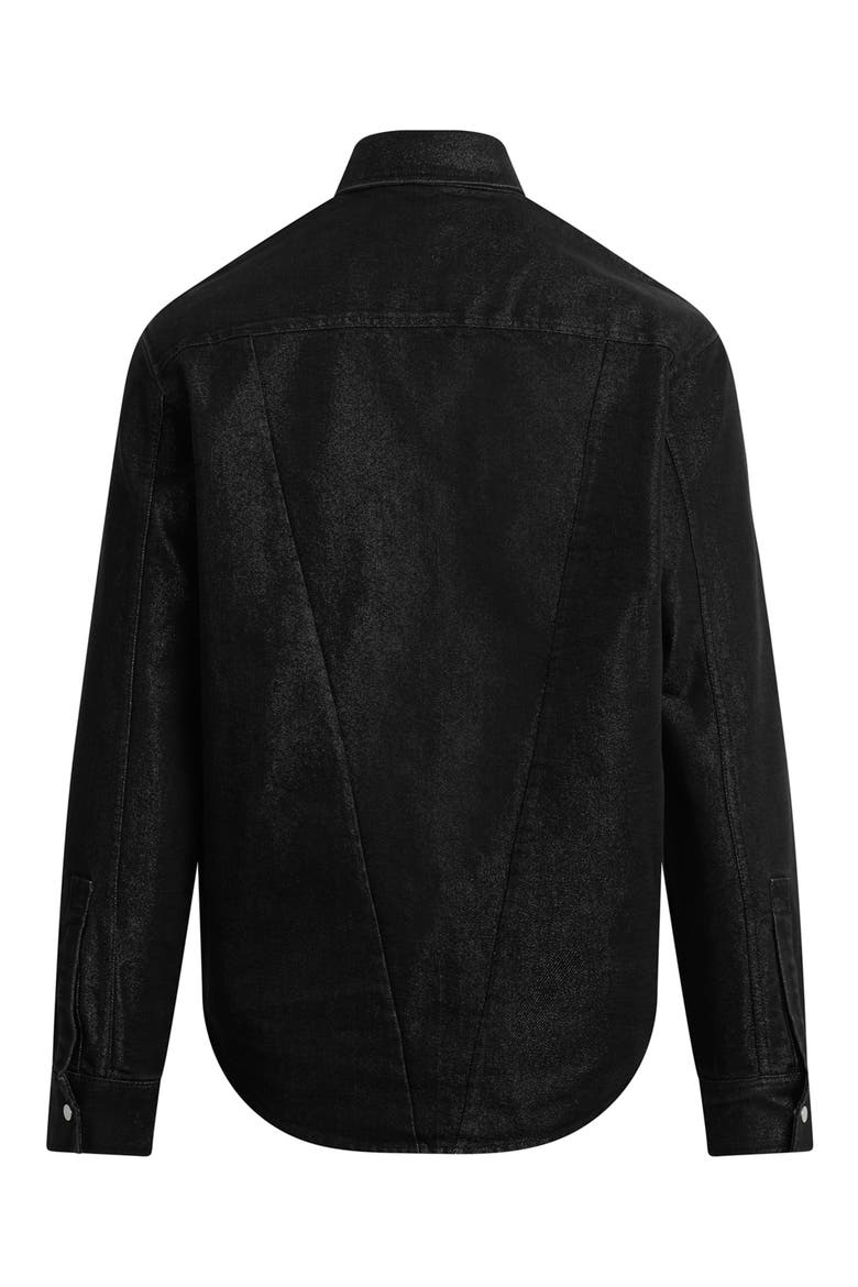 Snap-Up Denim Overshirt, Alternate, color, STARGAZER