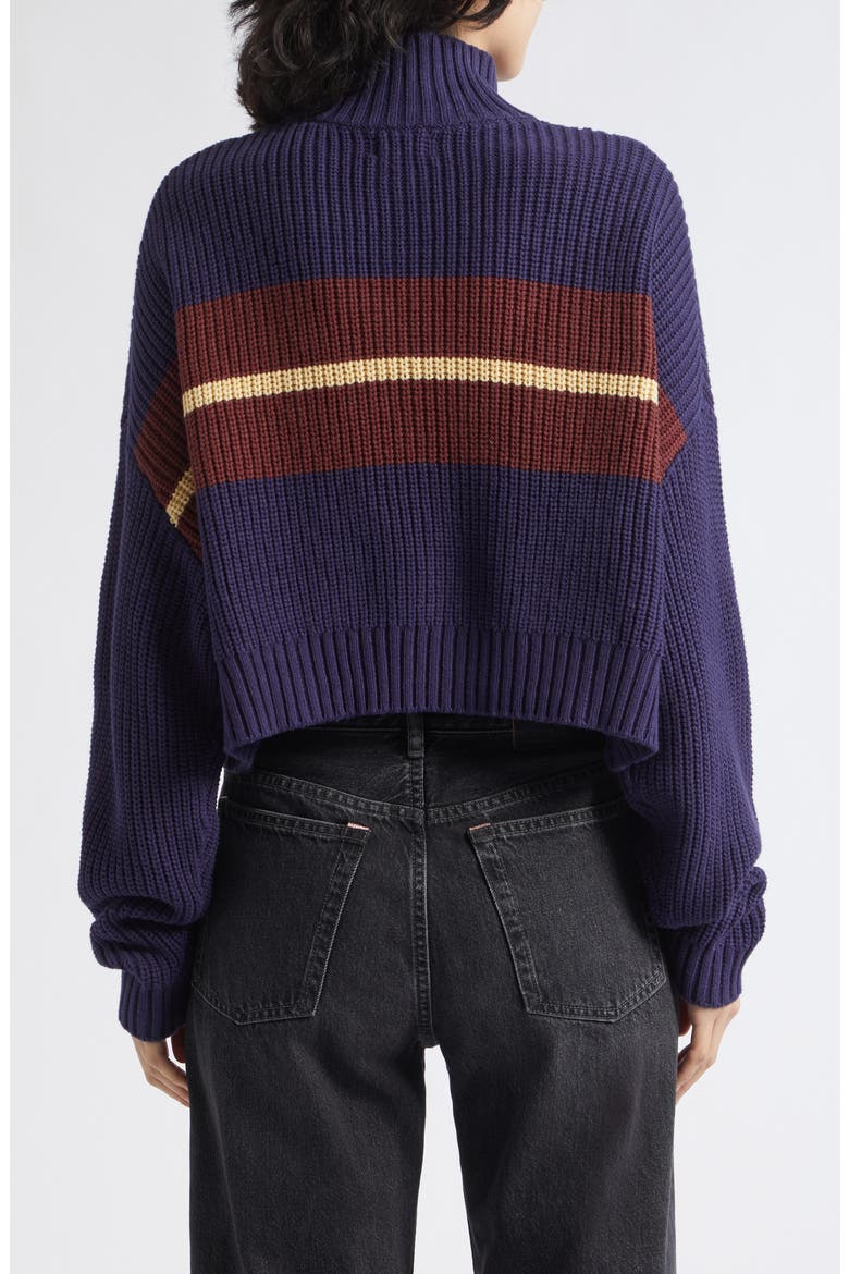 Cropped Hampton Sweater, Alternate, color, TWILIGHT STRIPE
