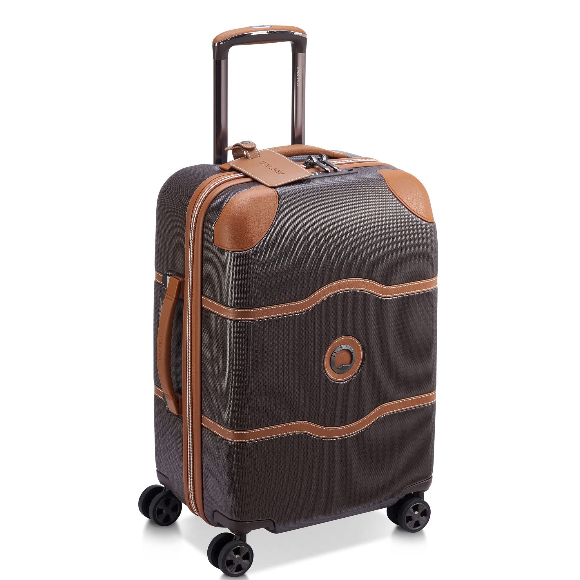 Delsey Paris Chatelet Air 2.0  2-Piece Luggage Set Carry-On & Backpack, Alternate, color, Chocolate Brown