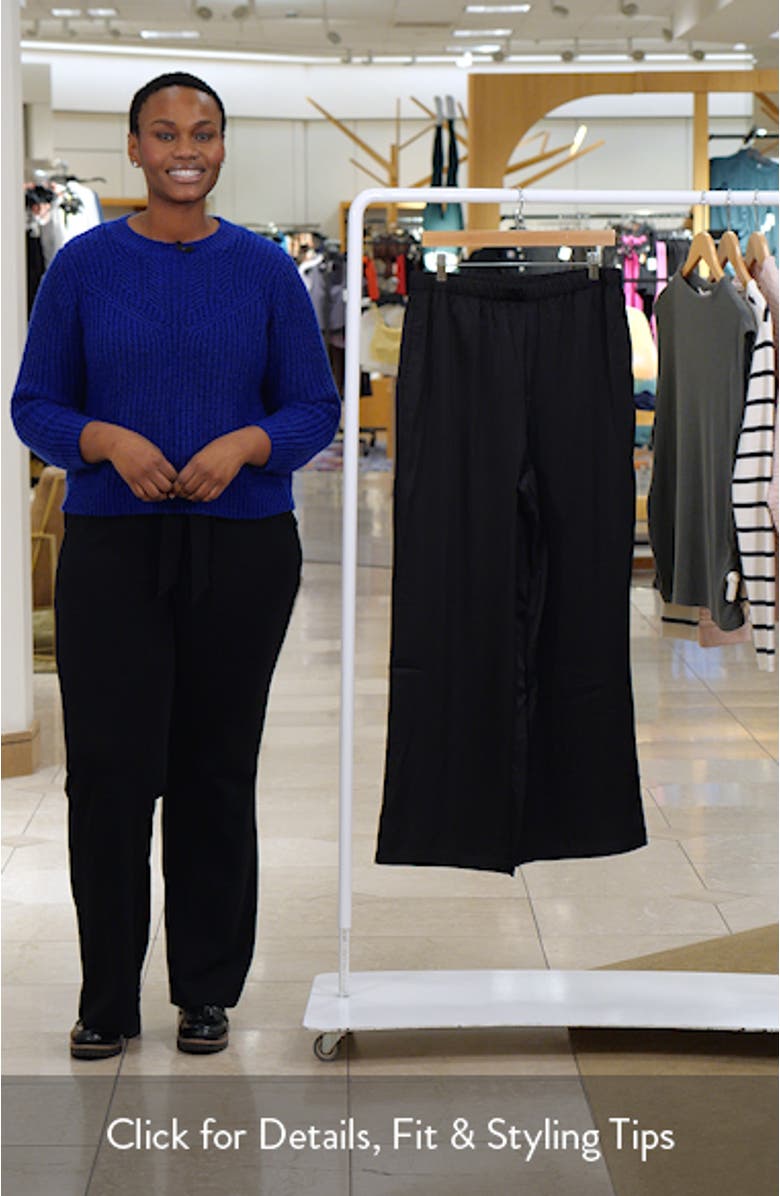 Straight Leg Elastic Waist Pants, sales video thumbnail