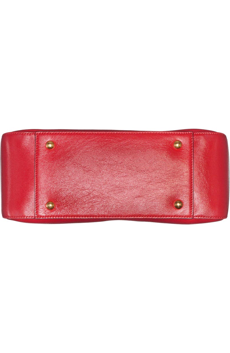 Fendi Small Glacier Top Handle Leather Tote, Alternate, color,