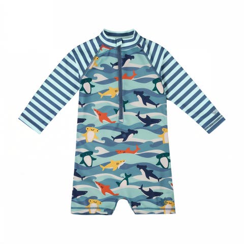 Long Sleeve Swim Romper (Baby)