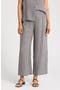 Organic Linen Ankle Wide Leg Pants