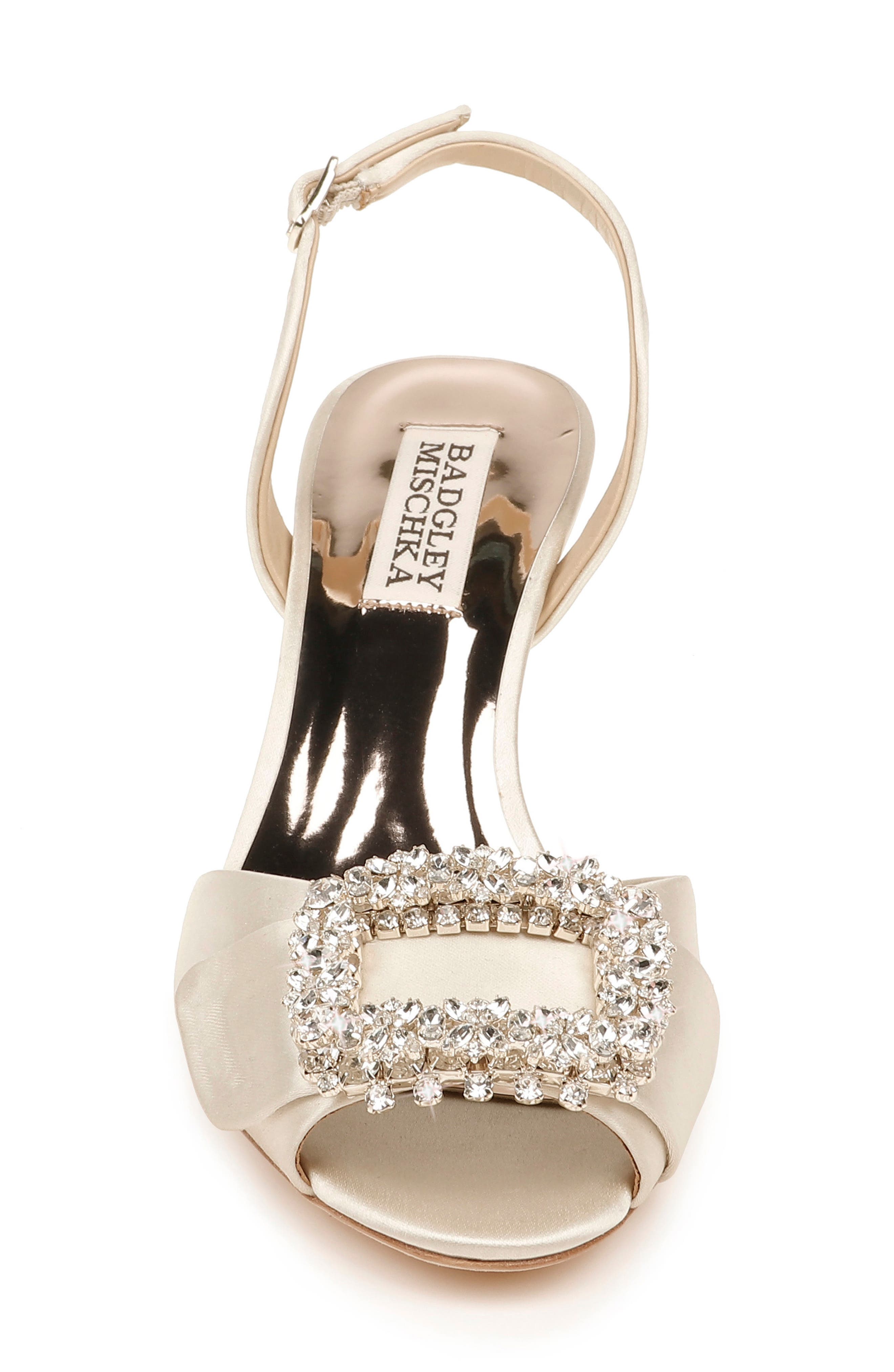Gaela Sandal, Alternate, color, IVORY SATIN