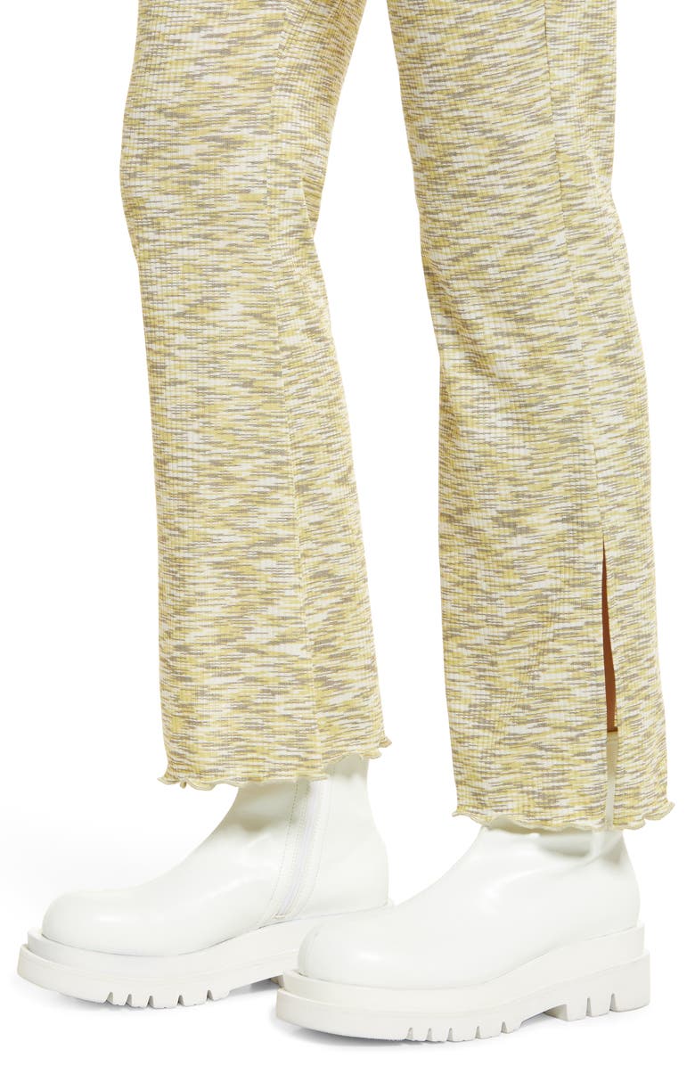 Lisa Says Gah Josie Ribbed Space Dye Flare Pants, Alternate, color, 