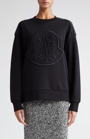 Moncler Embroidered Logo Crewneck Sweatshirt