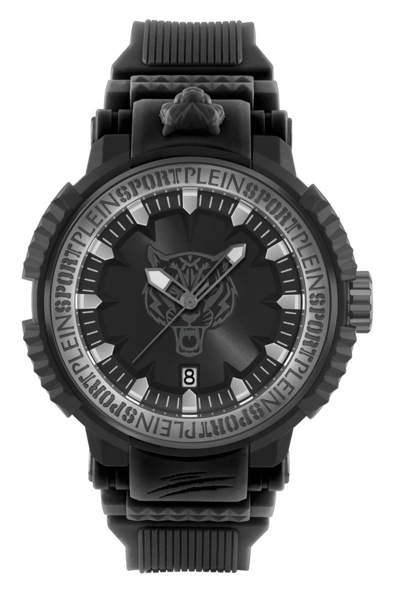 Tiger Power Watch, Main, color, BLACK/ GREY/ BLACK