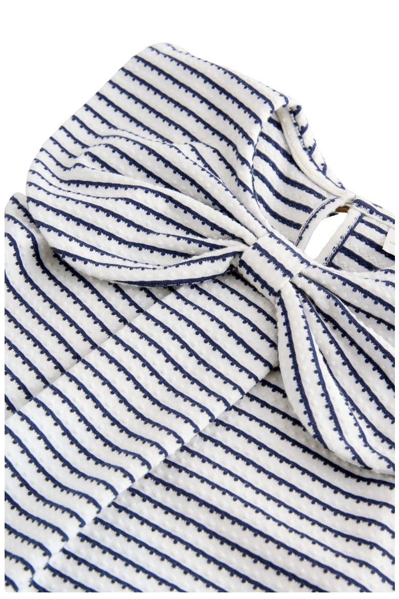 Kids' Stripe Frill Collar Dress, Alternate, color, MULTI