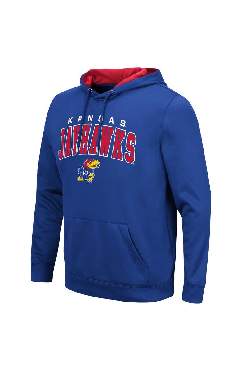 COLOSSEUM Men's Colosseum Royal Kansas Jayhawks Resistance Pullover Hoodie, Alternate, color, 