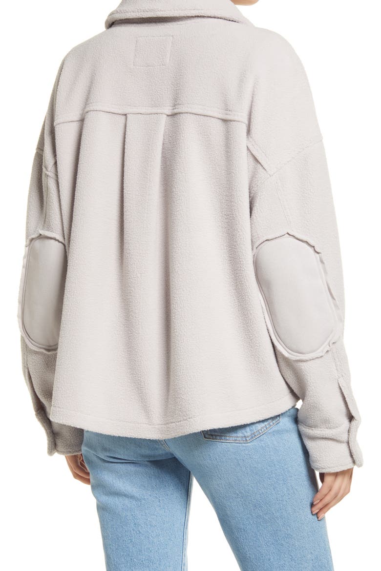 Polar Fleece Oversize Jacket, Alternate, color, LAVENDER