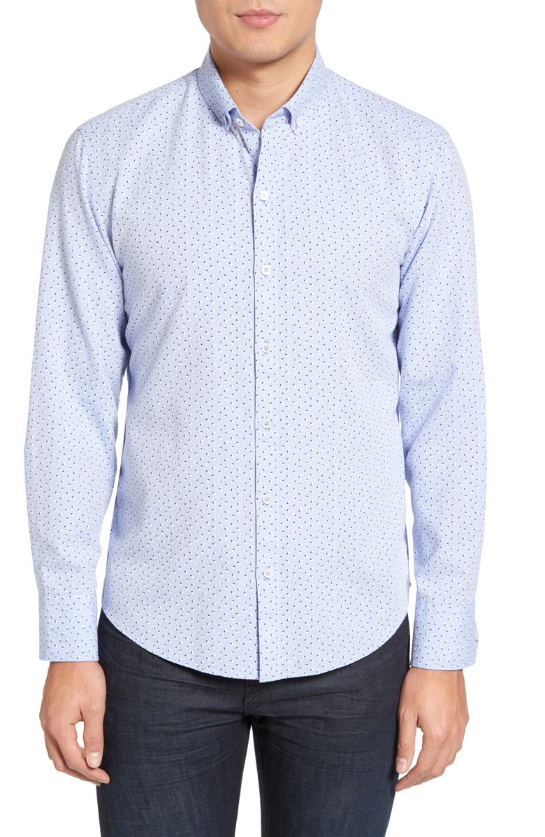 Zachary Prell Benedict Regular Fit Print Sport Shirt, Main, color,