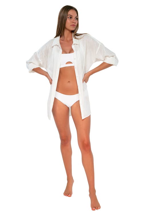Sunsets Delilah Shirt In White Lily