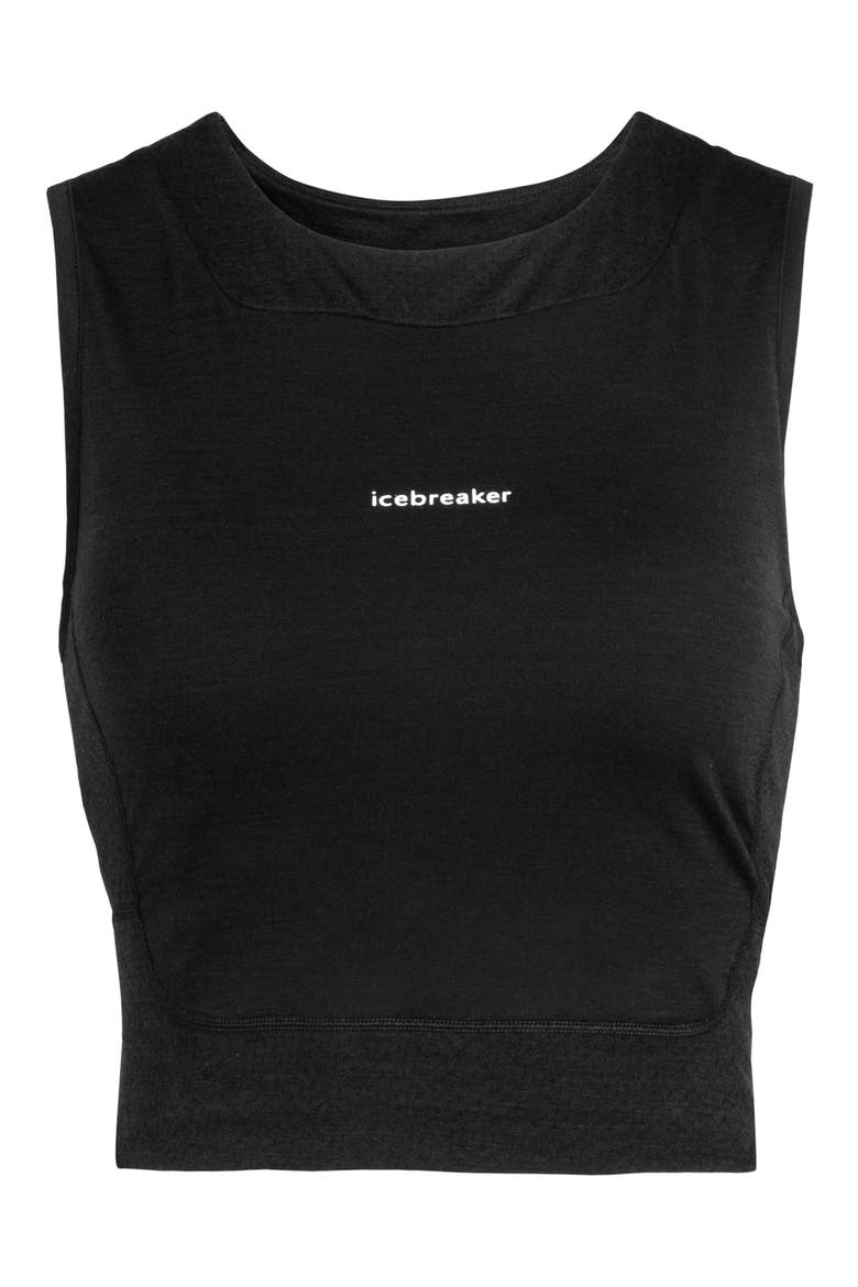 ZoneKnit™ Crop Bra Tank, Alternate, color, BLACK