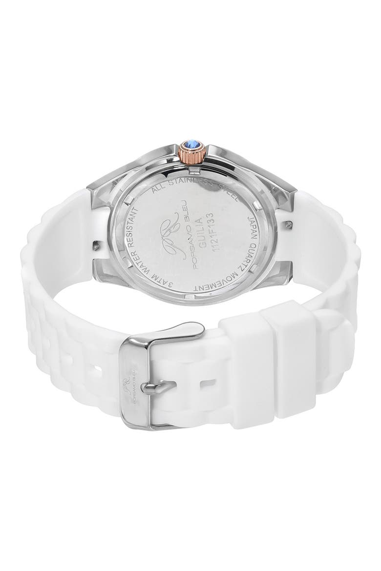 Women's Guilia Interchangeable Bracelet Watch, 37mm, Alternate, color, ROSE/ SILVER/ WHITE