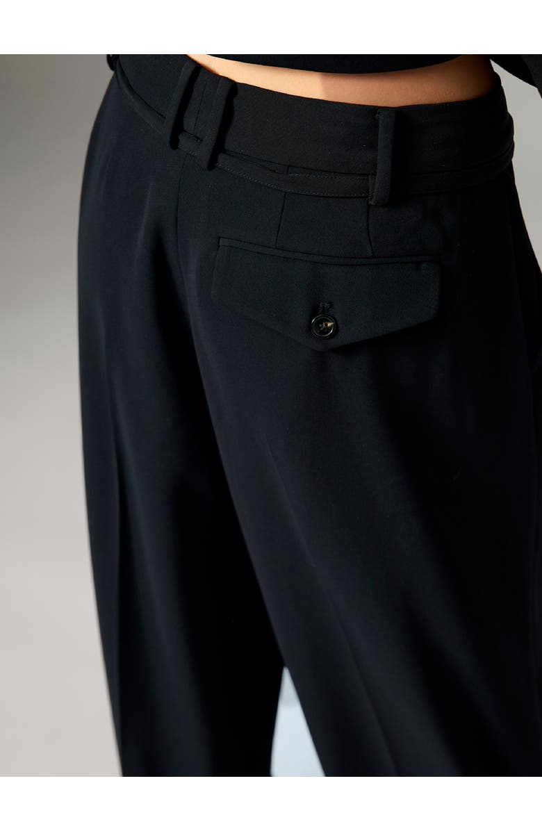 Day Elina Gabardine Wide Leg Pants, Alternate, color, Black