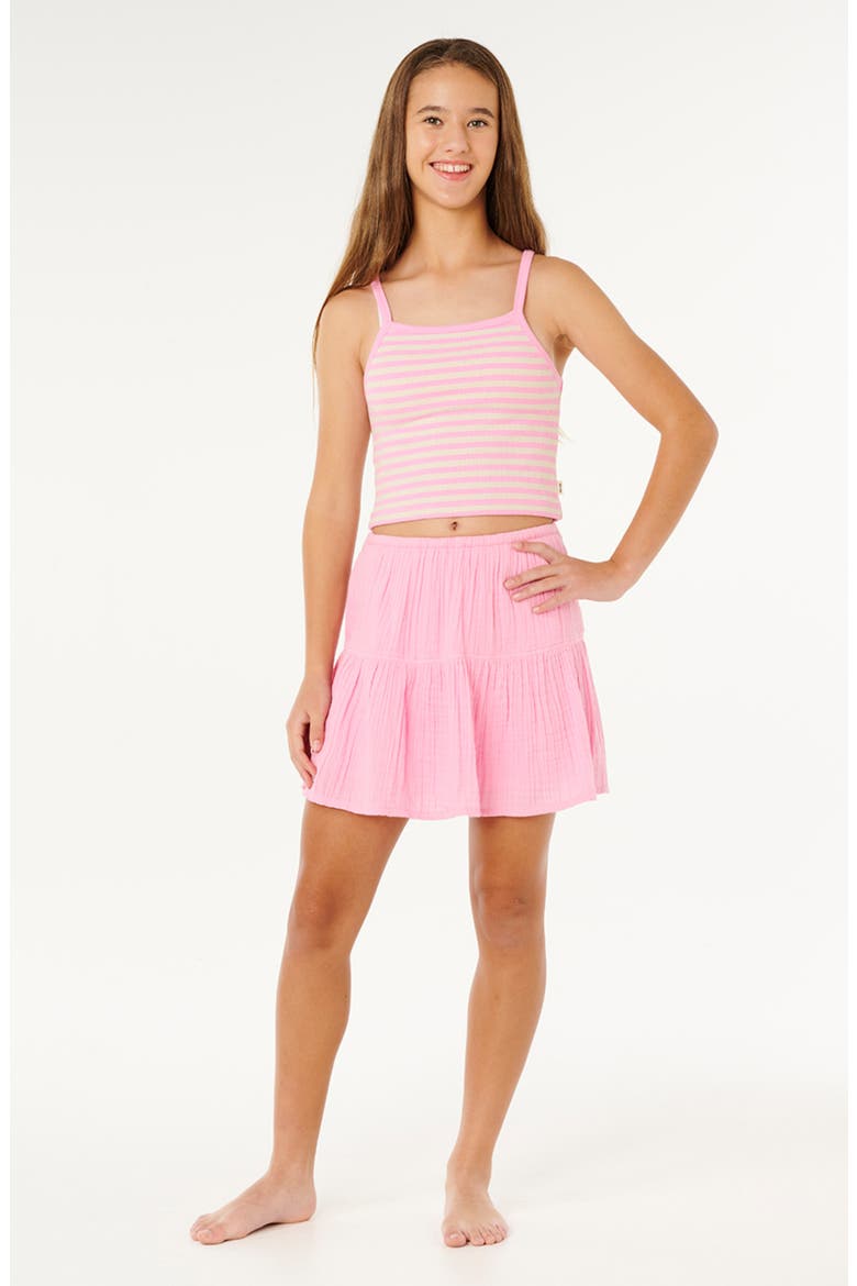 Kids' Premium Surf Crop Cotton Gauze Skirt, Main, color, BRIGHT PINK