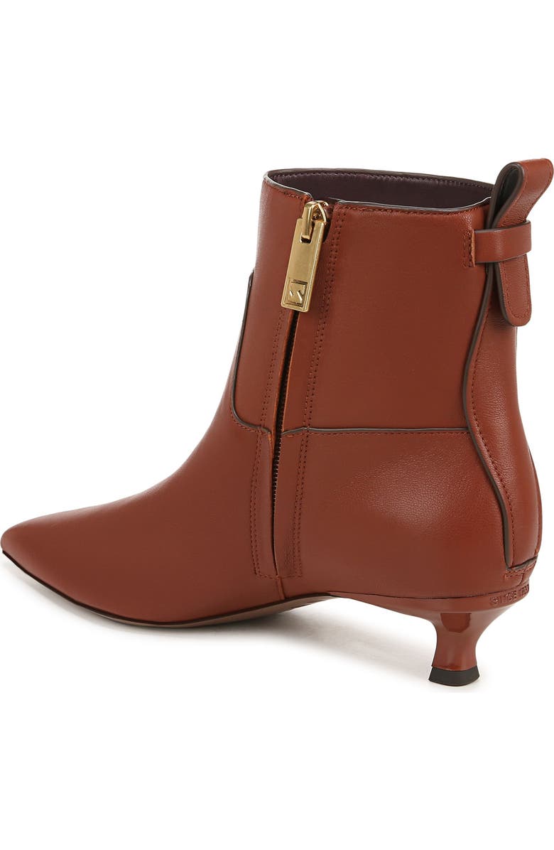 SARTO by Franco Sarto Mala Pointed Toe Kitten Heel Bootie, Alternate, color, Brown