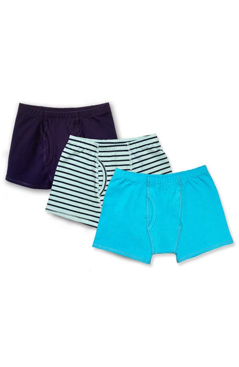 Organic Cotton Boys Boxer Brief Underwear 3-pk