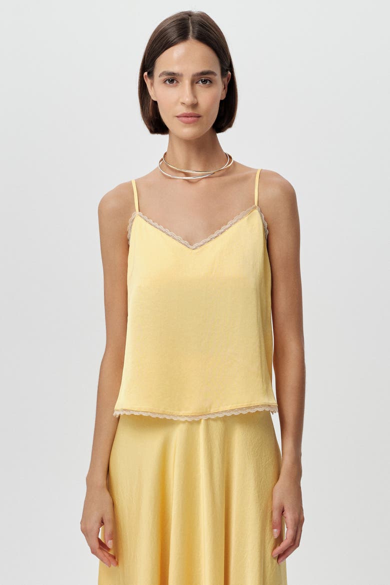Tammy Spaghetti Straps  Blouse, Alternate, color, Yellow