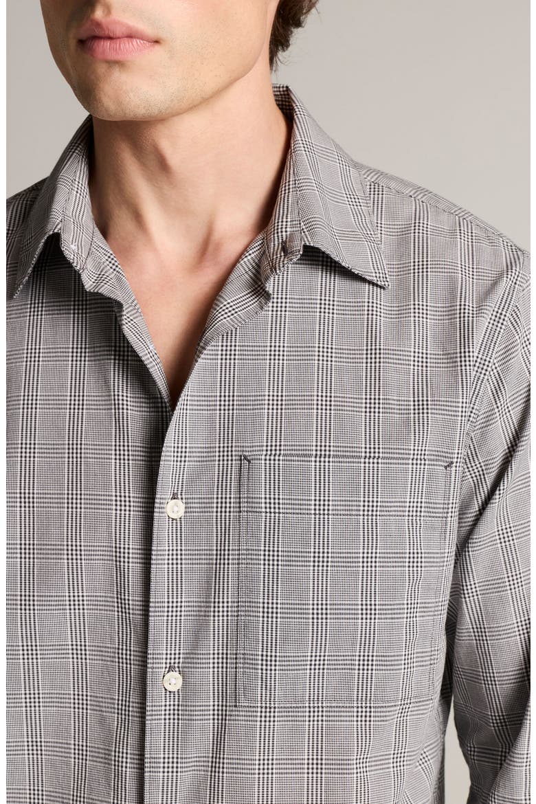 Mantella Plaid Long Sleeve Shirt, Alternate, color, OFF WHITE/CARBON
