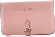 Pre-Owned Hermes Dogon Duo Combined Wallet Leather
