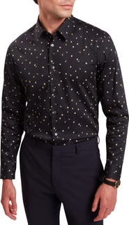Ted Baker Iskran Floral Print Stretch Cotton Button-Up Shirt
