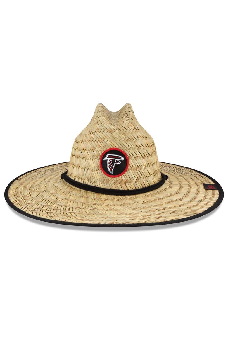 Men's New Era Natural Atlanta Falcons NFL Training Camp Official Straw Lifeguard Hat, Alternate, color, Natural