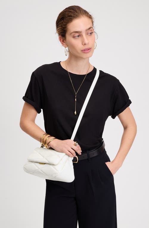 Kate Spade New York Grace Diamond Quilted Leather Shoulder Bag In Cream