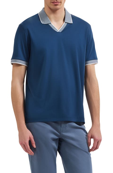 Pima Cotton Johnny Collar Polo