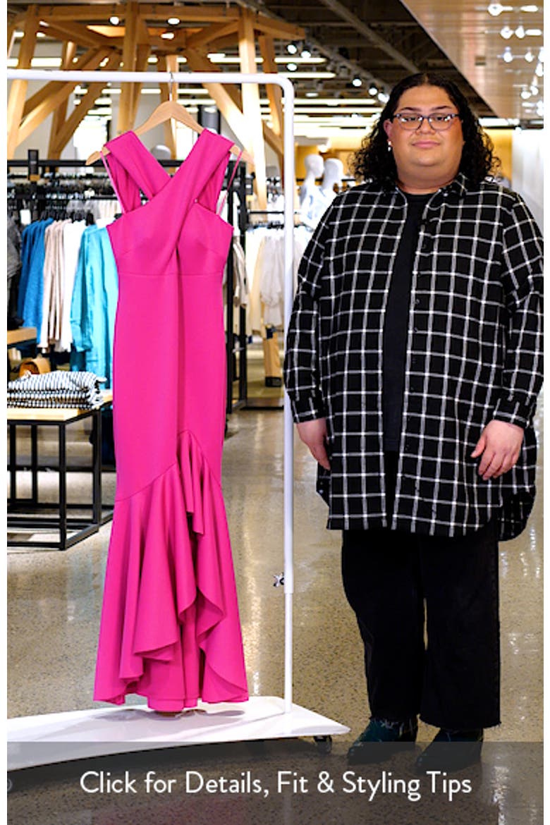 Cross Neck High-Low Evening Dress video
