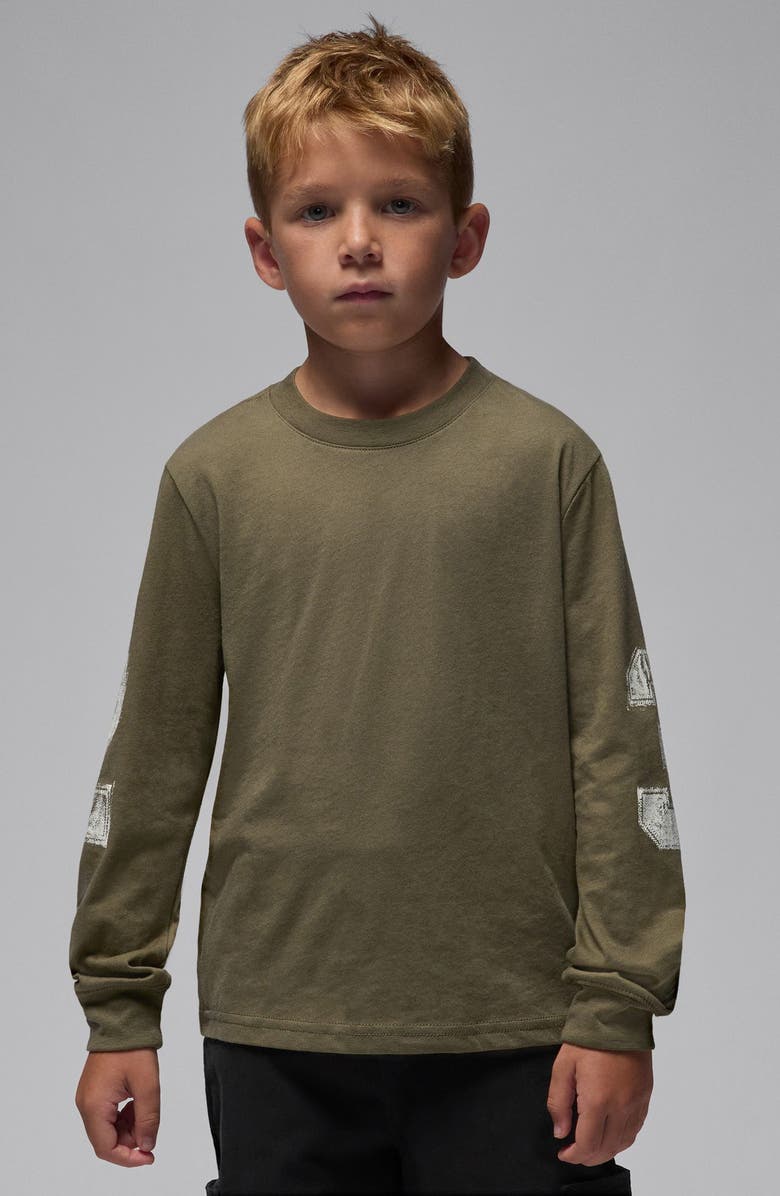 Jordan Kids' MJ MVP Top & Overalls Set, Alternate, color, Black