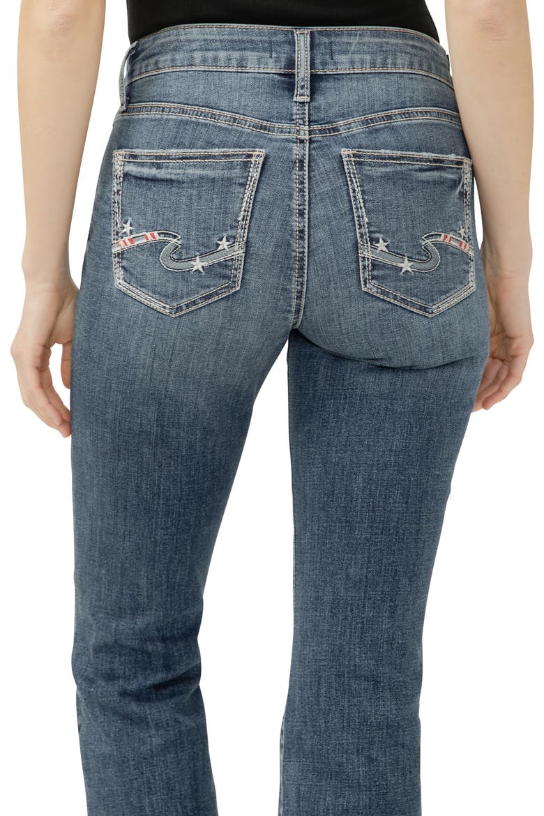 Suki Curvy Raw Hem Mid Rise Kick Flare Jeans, Alternate, color, GLORY