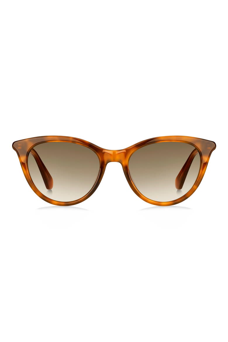 janalynn 51mm gradient rectangular sunglasses, Main, color, BROWN