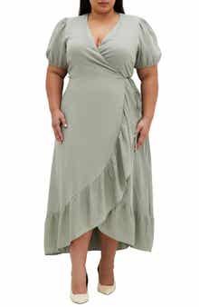 City Chic Sarina Maxi Wrap Dress