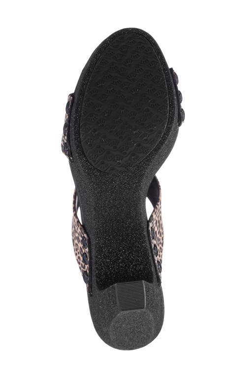 Nina Vegas Platform Slide Sandal In Cheetah