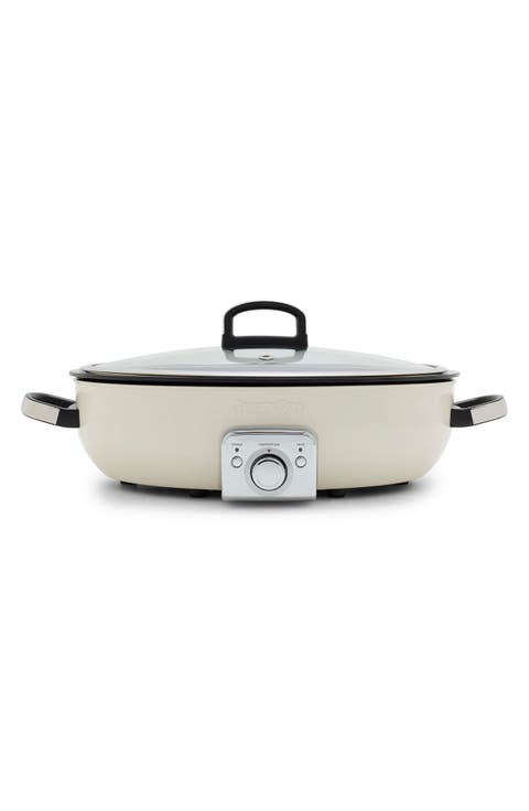Elite 5 1/2-Quart Oval Ceramic Electric Skillet
