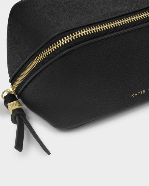 Katie Loxton Fold-out Mirror Makeup Bag In Black