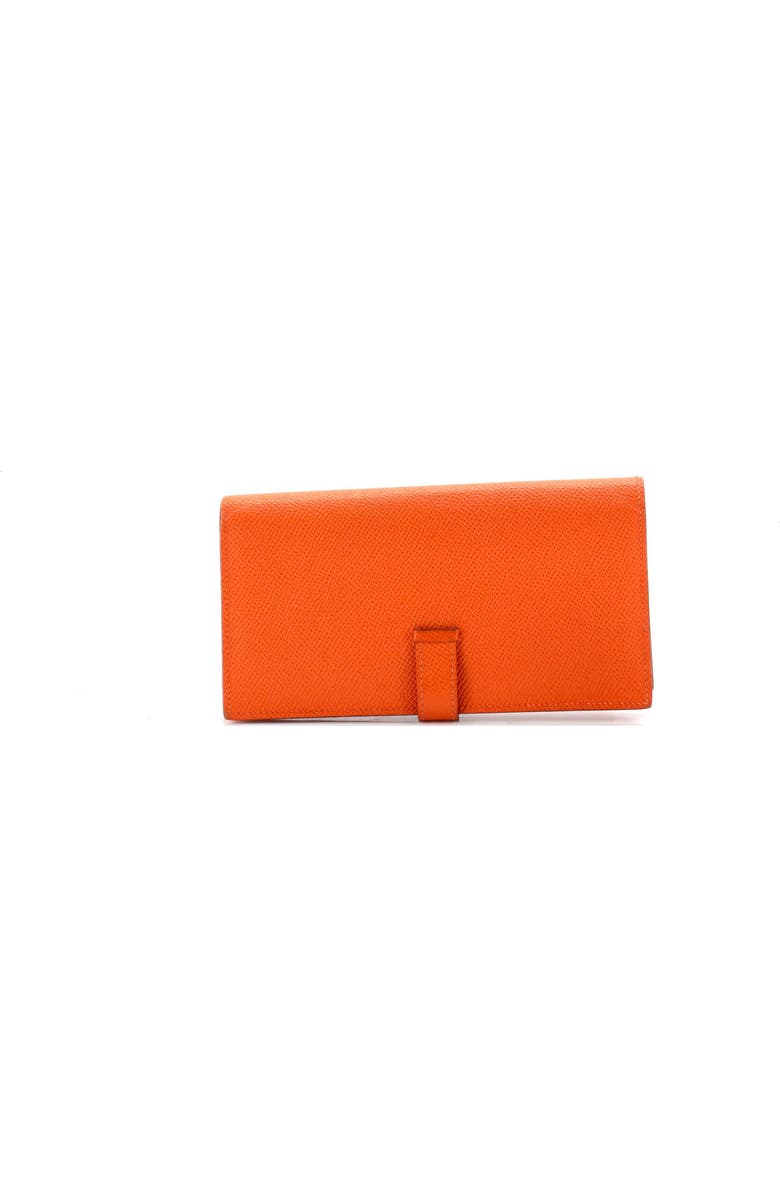 Pre-Owned Hermes Bearn Wallet Epsom Long, Alternate, color, Feu