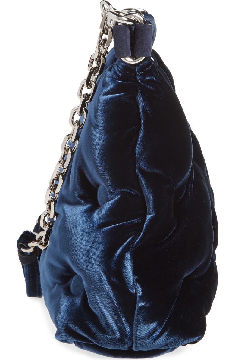 Maison Margiela Small Glam Slam Classique Velvet Clutch, Alternate, color,